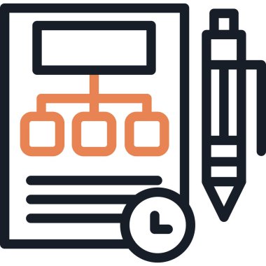 Pano kontrol listesi kalem simgesi