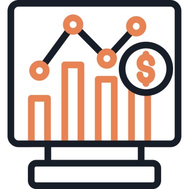 iş analitik analiz simgesi doldurulmuş ana hatlar biçimi