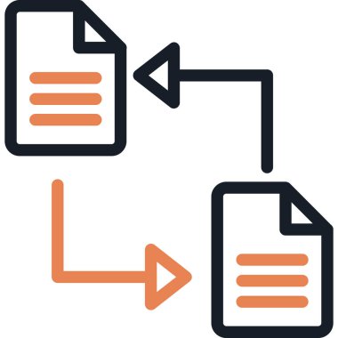 Belge. Web simgesi basit illüstrasyon