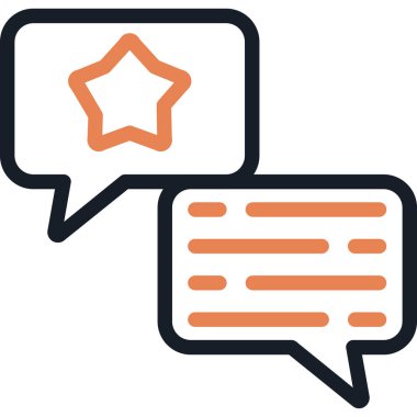 Sohbet simgesi vektör illüstrasyonu