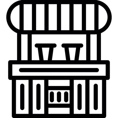 Mobilyalar. Web simgesi vektör illüstrasyonu