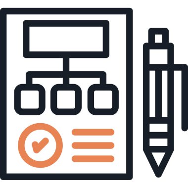Kontrol Listesi Düz Vektör Simgesi