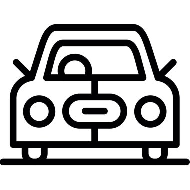 Araba yıkama ikonu ana hat vektörü. Araba yıkama. Yıkama servisi.