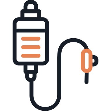 elektrik kablosu modern simge, vektör illüstrasyonu