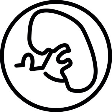 Bir bebek simgesini tutan insan elinin vektör çizimi