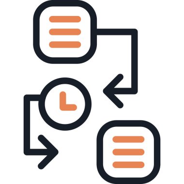 ağ vektörü renk çizgisi simgesi