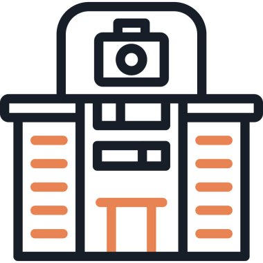 kamera fotoğraf makinesi simgesi ana hat biçiminde