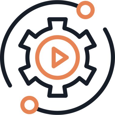 Teçhizat Web simgesi basit illüstrasyon