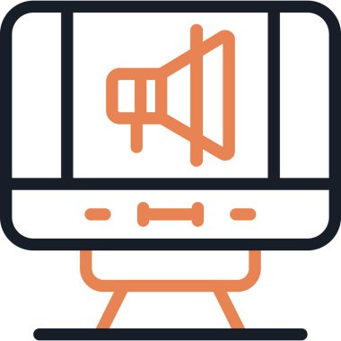 bilgisayar ekranı simgesi, vektör tasarımı