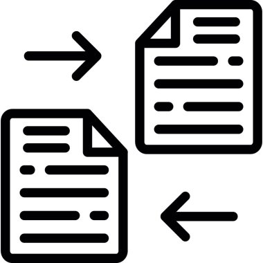 Dosya. Web simgesi basit illüstrasyon