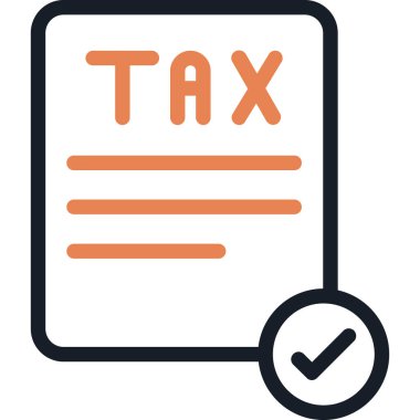 Vergi simgesi vektör illüstrasyonu