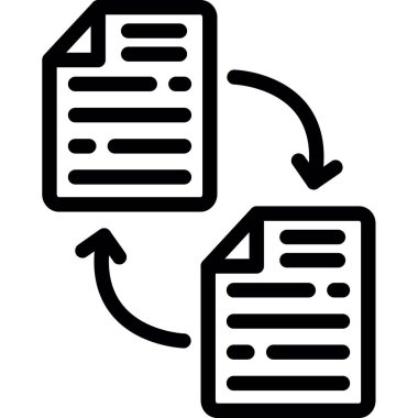 dosya belgesi. Basit simge