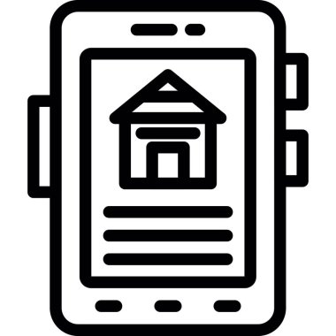 Ev. Ağ simgesi. resimleme