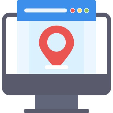 konum haritası gezinme simgesi