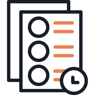 Kontrol listesi. Web simgesi basit illüstrasyon