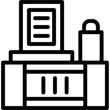 arşiv dosya simgesi ana hat biçiminde