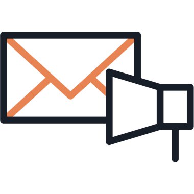 mesaj vektörü simgesi modern basit illüstrasyon