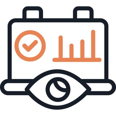 Göz simgesi vektör illüstrasyonu