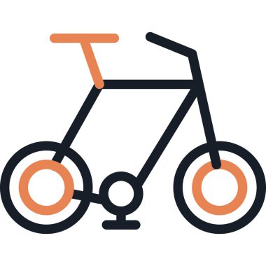 motorsiklet düz vektör simgesi