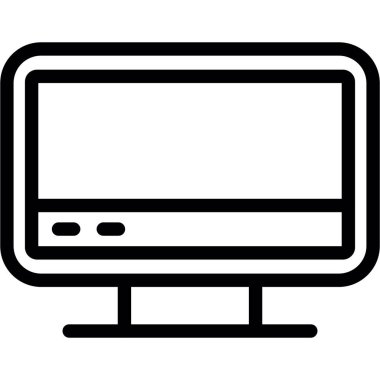 bilgisayar izleyici vektör simgesi