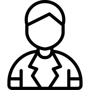 İş adamı simgesi vektör illüstrasyonu