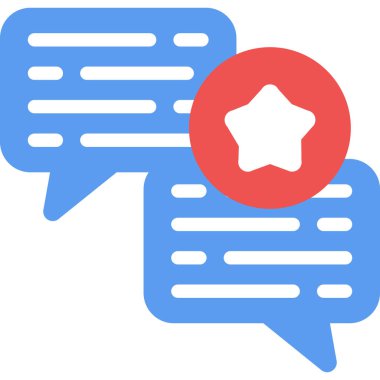 Sohbet simgesi vektör illüstrasyonu