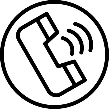 Telefon iletişim simgesi. vektör illüstrasyonu