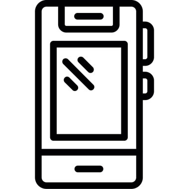 akıllı telefon simgesi. Beyaz arkaplanda izole edilmiş web tasarımı için telefon ekranı vektör simgesi