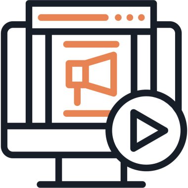 Online Pazarlama vektör simgesi