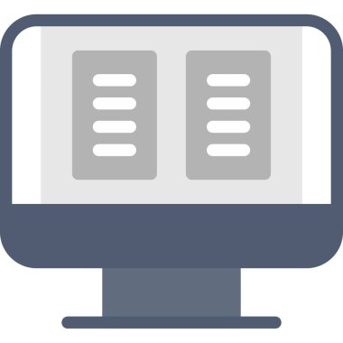 dizüstü bilgisayar web simgesi basit illüstrasyon