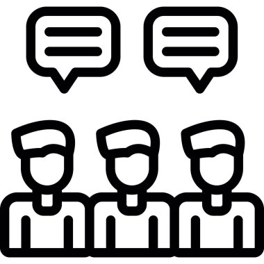 İnsanlar buluşuyor. Basit tasarım