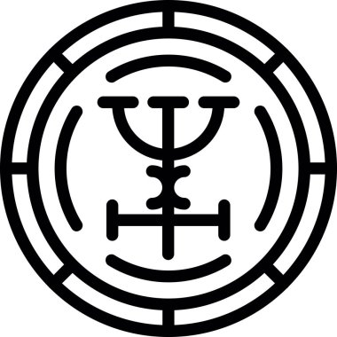 Modern bir simgenin vektör illüstrasyonu