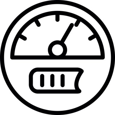 Otomobil gösterge paneli simgesi, özet biçimi