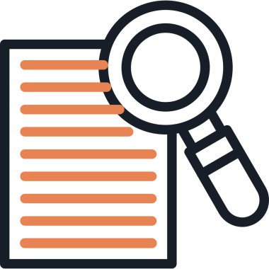 belge dosya simgesi vektör illüstrasyonu