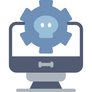 Bilgisayar monitörü. Basit resimleme