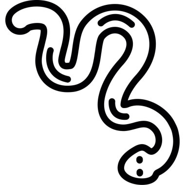 yılan simgesi vektör illüstrasyonu