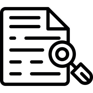 belge simgesi vektör illüstrasyonu