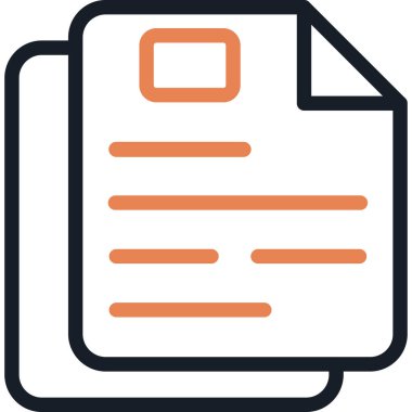 Dosya. Web simgesi basit illüstrasyon