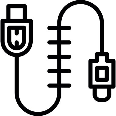 kablo tıkacı simgesi, vektör illüstrasyonu