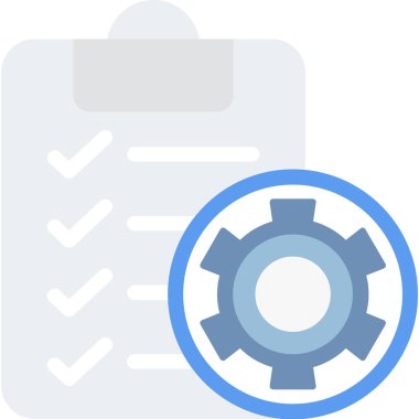 Kontrol listesi. Web simgesi basit illüstrasyon