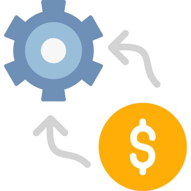 Dolar simgesi vektör illüstrasyonu