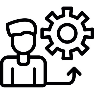 iş takım çalışması kutsal kişilerin resmi, vektör çizim