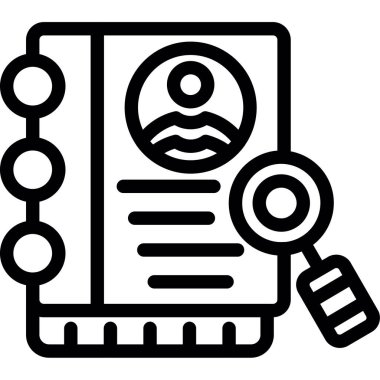 belge simgesi vektör illüstrasyonu