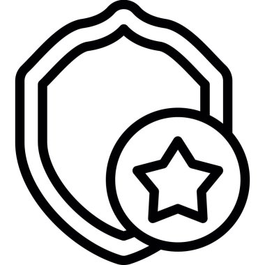 Rozet simgesi, vektör illüstrasyonu