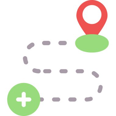 harita pin konumu simgesi düz biçimli