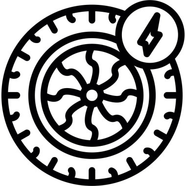 pusula simgesini dış hat biçiminde pusula simgesi