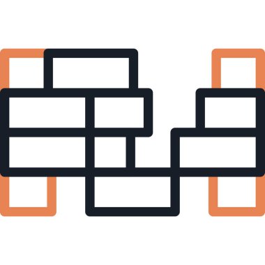 ağ bağlantı çizgisi vektör simgesi