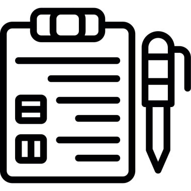 belge vektör çizgisi simgesi