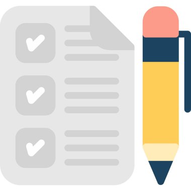 kalem ve onay işareti