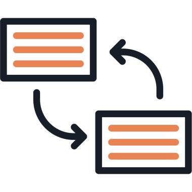 Web ve basit çizgi vektör simgeleri.